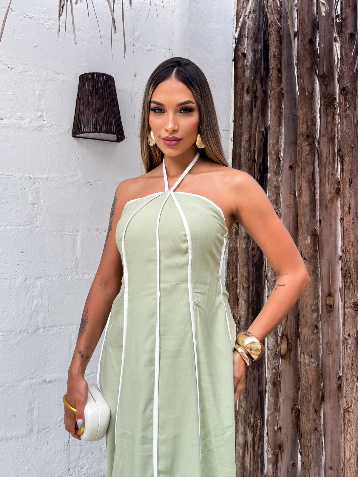 Vestido Florença | Sem Manga - Fresco e Soltinho (Estilo Italiano)