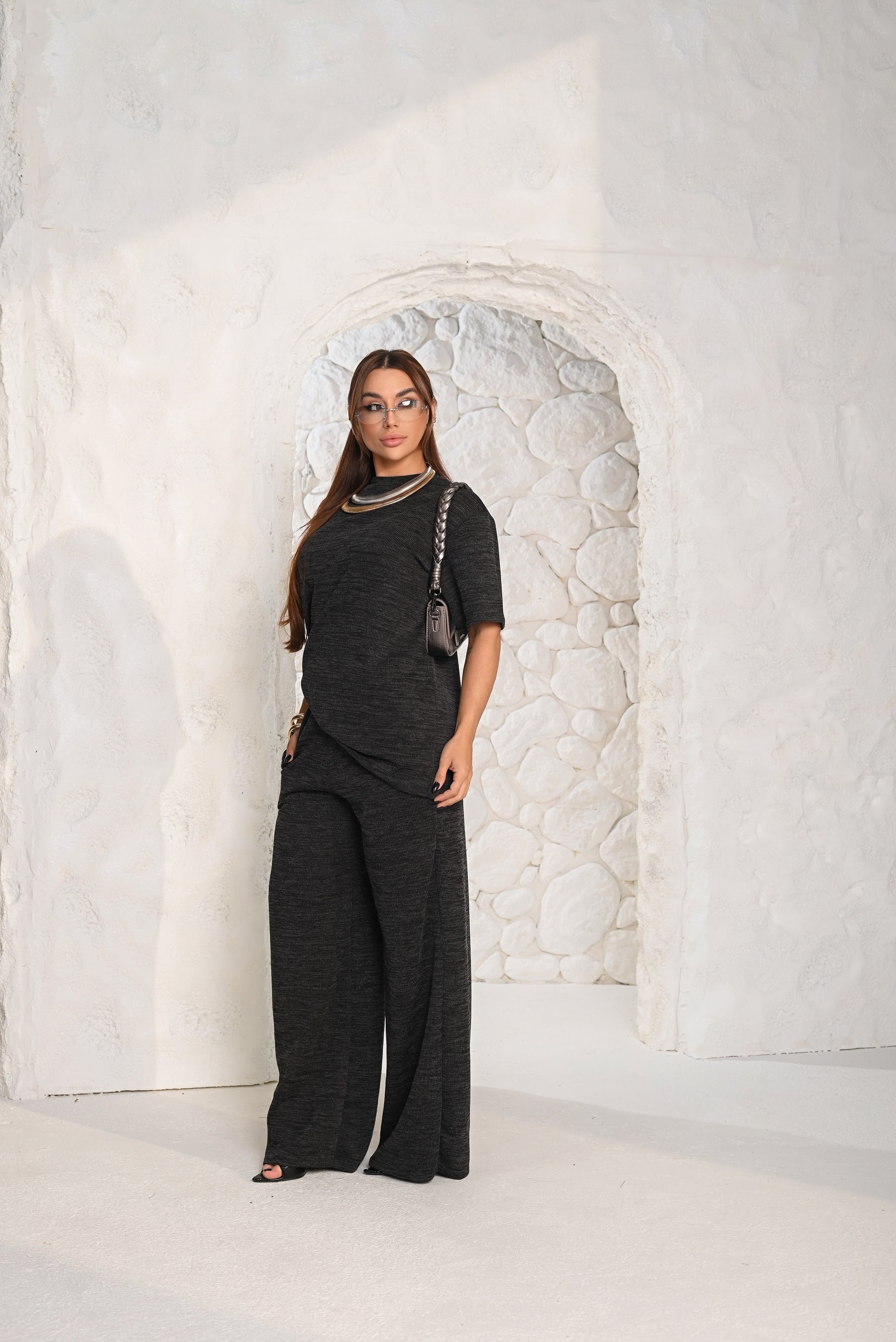 Conjunto Bellucci Malha Tricô Rib Premium