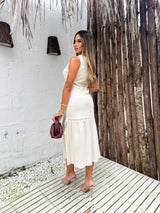 Vestido Casual Aurora| Linho Premium - Sem Mangas (Leve e Soltinho)