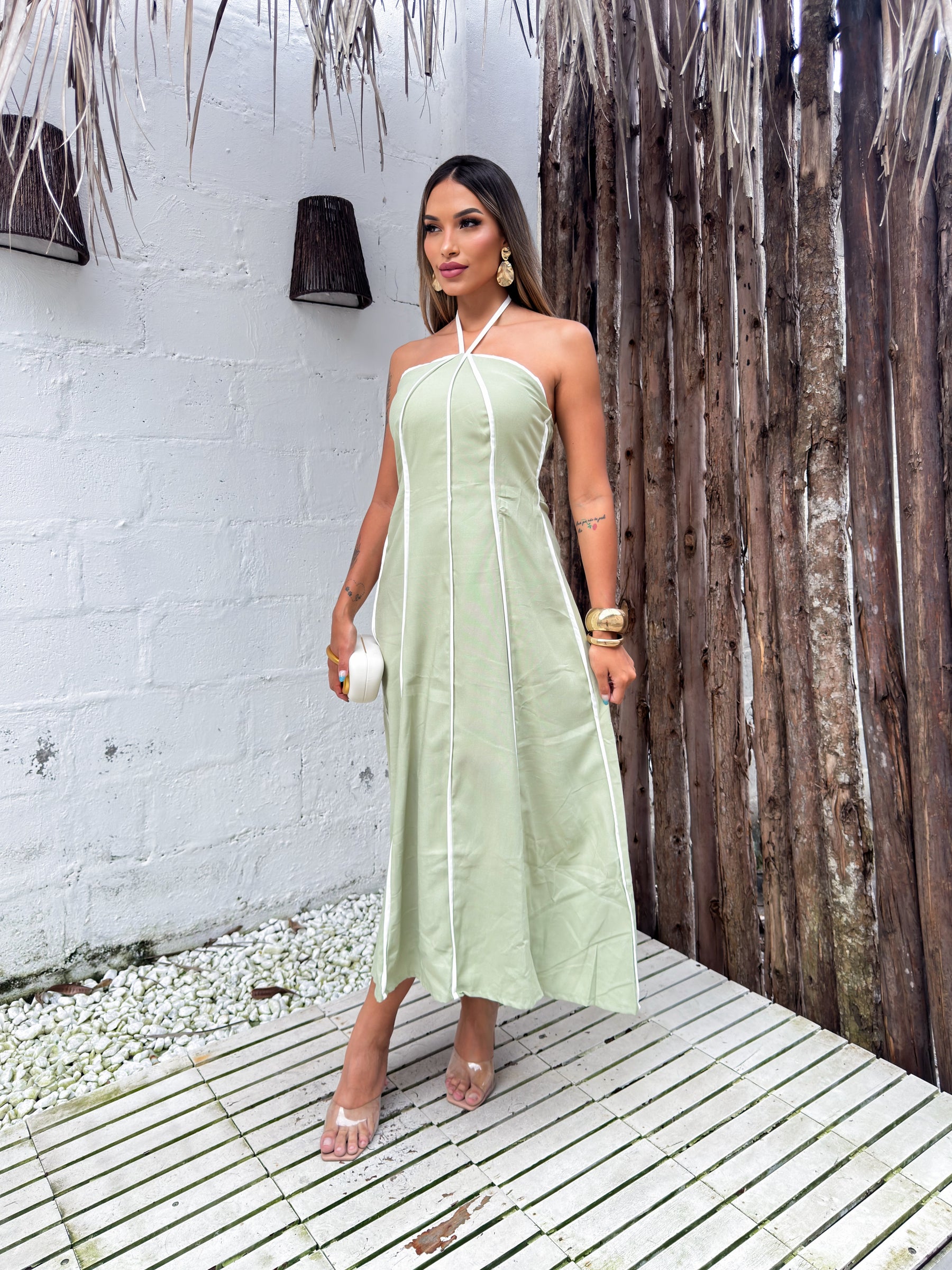 Vestido Florença | Sem Manga - Fresco e Soltinho (Estilo Italiano)