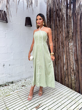 Vestido Florença | Sem Manga - Fresco e Soltinho (Estilo Italiano)