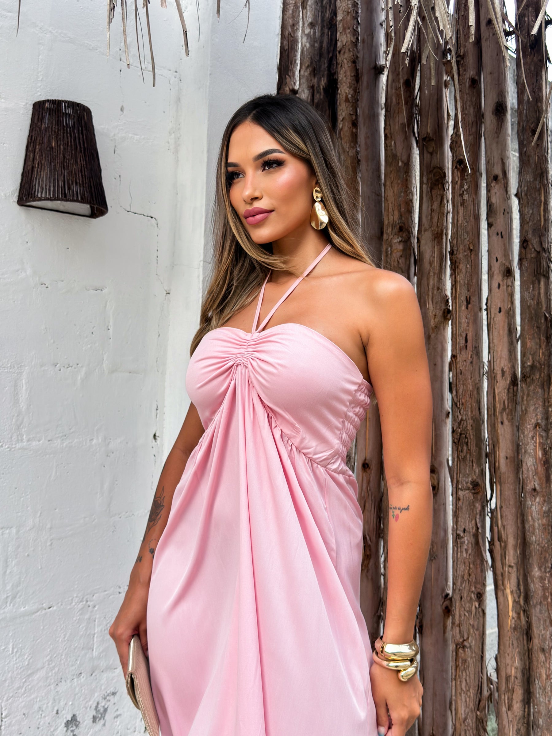 Vestido Seline– Estilo Chic e Contemporâneo da Moda Europeia (Leve e Soltinho)