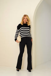 Calça Flare Eloise – A Nova Tendência de Inverno no Brasil com Elegância Refinada e Efeito Levanta Bumbum