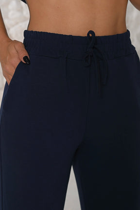 Conjunto Florence Moletinho Premium | Blusa Gola Alta + Calça Pantalona
